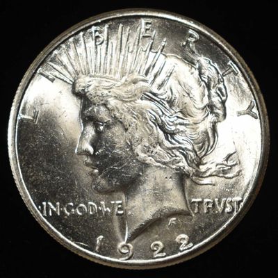 Sale Photo Thumbnail #245: 1922-S PEACE DOLLAR CH/GEM BU