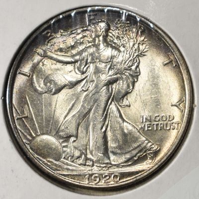 Sale Photo Thumbnail #169: 1920 WALKING LIBERTY HALF DOLLAR CH BU