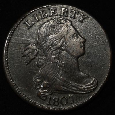 Sale Photo Thumbnail #353: 1807 LARGE CENT COMET VAR CH AU VERY SCARCE