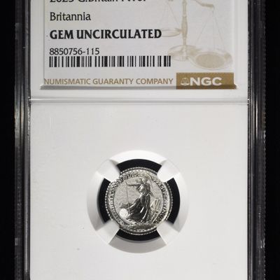 Sale Photo Thumbnail #426: 2025 G.BRITAIN PT 10P BRITANNIA NGC GEM UNC