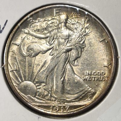 Sale Photo Thumbnail #162: 1917-S OBV WALKING LIBERTY HALF DOLLAR BU