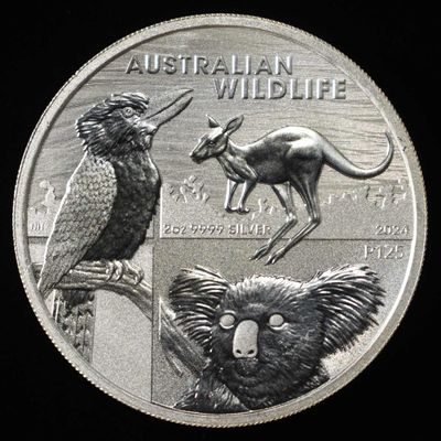 Sale Photo Thumbnail #395: 2024 2 OZ .999 SILVER AUSTRALIA WILDLIFE ROUND