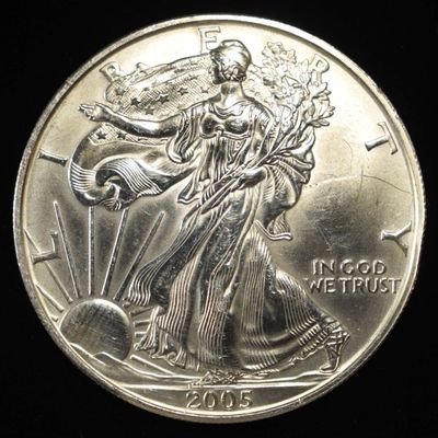 Sale Photo Thumbnail #113: 2005 AMERICAN SILVER EAGLE
