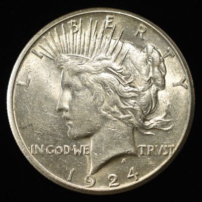 Sale Photo Thumbnail #247: 1924-S PEACE DOLLAR AU/BU