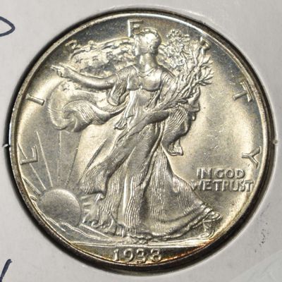 Sale Photo Thumbnail #177: 1938-D WALKING LIBERTY HALF DOLLAR CH BU