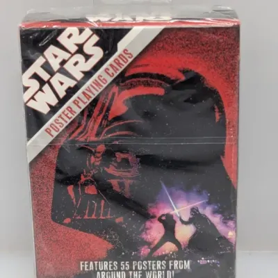 Sale Photo Thumbnail #74: Sealed deck of Star Wars Poster Playing Cards featuring artwork of movie posters from around the world.