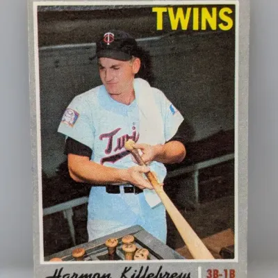 Sale Photo Thumbnail #416: 1970 Topps Harmon Killebrew baseball card #150, featuring the Minnesota Twins slugger holding a bat.
