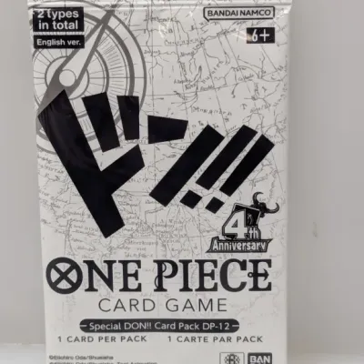 Sale Photo Thumbnail #702: Sealed One Piece Card Game Special DON!! Card Pack DP-12, English version produced by Bandai Namco.