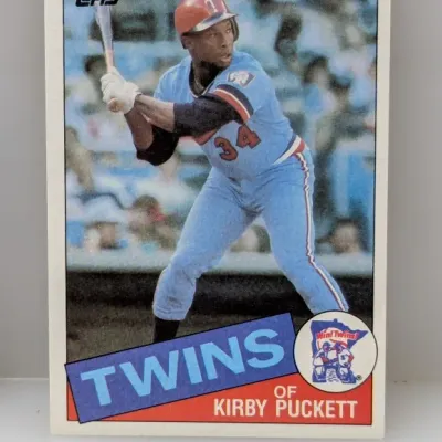Sale Photo Thumbnail #577: 1985 Topps Kirby Puckett baseball card #536, featuring the Minnesota Twins outfielder in good condition with clean borders.