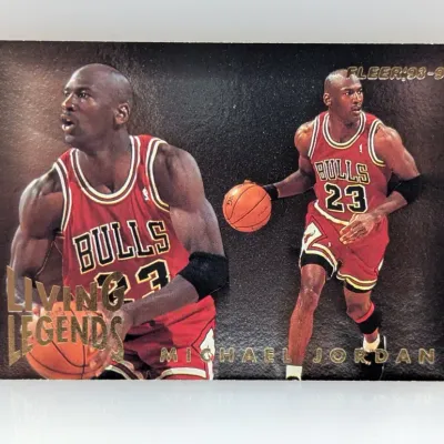 Sale Photo Thumbnail #153: 1993-94 Fleer 'Living Legends' Michael Jordan basketball card #4.