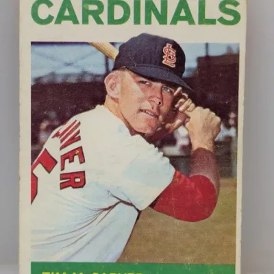 Sale Photo Thumbnail #608: 1969 Topps Tim McCarver St. Louis Cardinals baseball card #440, showing light corner wear.