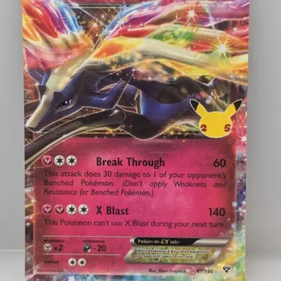 Sale Photo Thumbnail #327: Pokémon Xerneas EX 97/146 ultra rare card from the 2021 25th Anniversary Celebrations Classic Collection set.