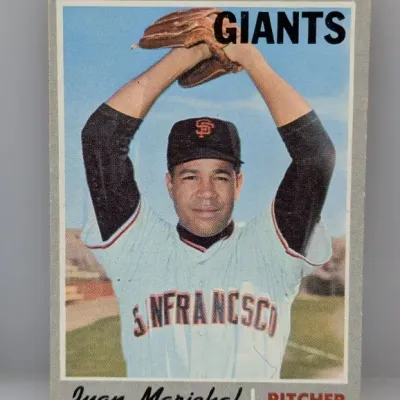 Sale Photo Thumbnail #316: 1968 Topps Juan Marichal #330 baseball card featuring the San Francisco Giants pitcher.