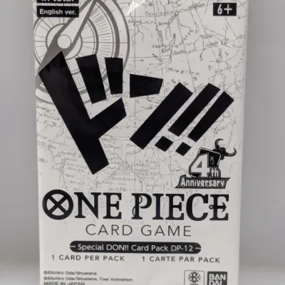 Sale Photo Thumbnail #723: Sealed Bandai One Piece Card Game Special DON!! Card Pack DP-12, 4th Anniversary English version.