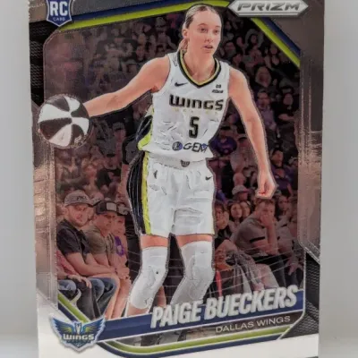 Sale Photo Thumbnail #516: Panini Prizm Paige Bueckers Dallas Wings rookie basketball card.