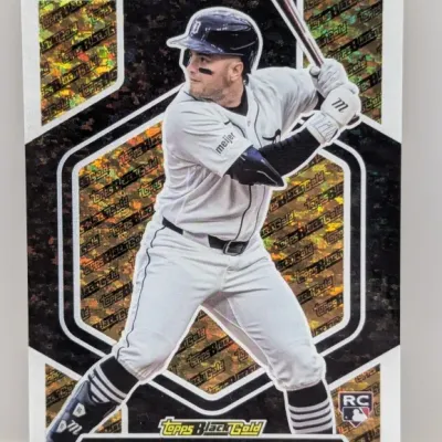 Sale Photo Thumbnail #258: Kevin McGonigle Topps Black Gold rookie baseball trading card in near-mint condition.