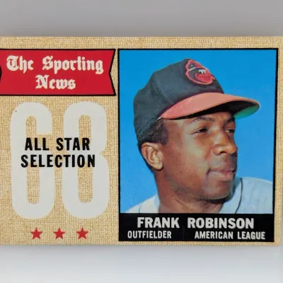 Sale Photo Thumbnail #570: 1969 Topps Frank Robinson #425 baseball card featuring 'The Sporting News 68 All Star Selection' design.