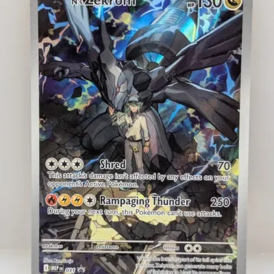 Sale Photo Thumbnail #409: Pokémon Trading Card Game N's Zekrom card with full-art illustration, in clean, modern condition.