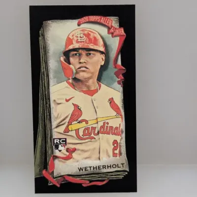 Sale Photo Thumbnail #228: 2024 Topps Allen & Ginter JJ Wetherholt rookie trading card in crisp, like-new condition.