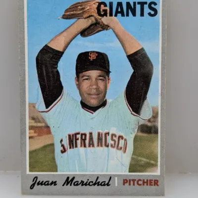 Sale Photo Thumbnail #489: 1970 Topps Juan Marichal #240 San Francisco Giants baseball card in good vintage condition.