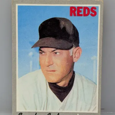 Sale Photo Thumbnail #330: 1970 Topps Sparky Anderson Cincinnati Reds manager baseball card #330.