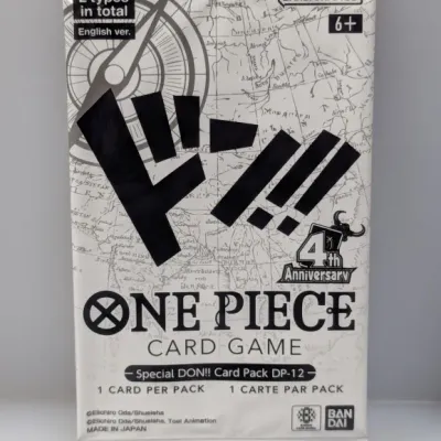 Sale Photo Thumbnail #729: Sealed One Piece Card Game Special DON!! Card Pack DP-12 4th Anniversary English version by Bandai Namco.