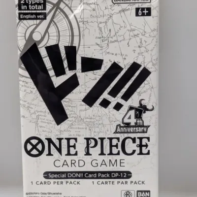Sale Photo Thumbnail #717: Sealed One Piece Card Game Special DON!! Card Pack DP-12 4th Anniversary edition by Bandai Namco.