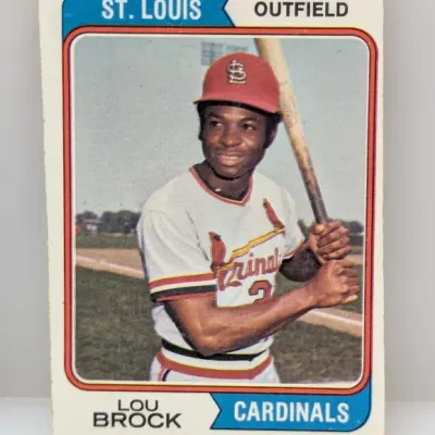 Sale Photo Thumbnail #539: 1978 Topps Lou Brock #200 baseball card featuring the St. Louis Cardinals outfielder in good condition with minor corner wear.