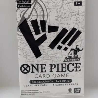 Sale Photo Thumbnail #708: Sealed One Piece Card Game Special DON!! Card Pack DP-12, 4th Anniversary English version by Bandai Namco.