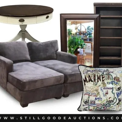 Sale Photo Thumbnail #8: Furniture, original artwork, antiques, art glass, Delft, sterling silver, jewelry, corningware, Texaco collectibles, Roseville, tupperware, vintage coins, baseball cards, stained glass, kaleidoscope, watches, custom knives, vaseline glass, Disney collecti