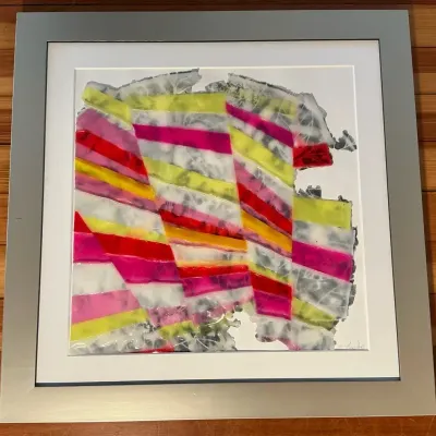 Anne Muller-Dorn Abstract Textured Art (19.5 x 19.5)