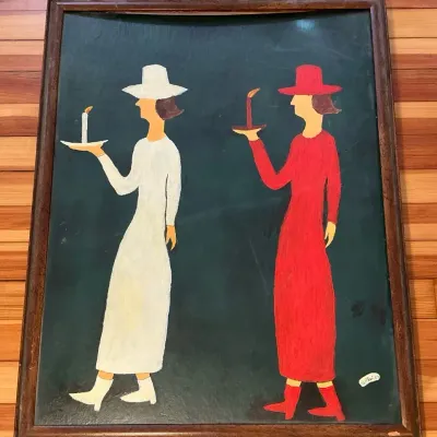 Signed Posterboard Painting “En Route” (23.75 x 30)