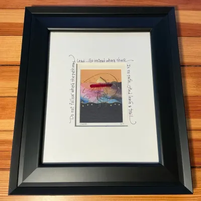 Julie Goodin Mixed Media Abstract Art (11 x 13)