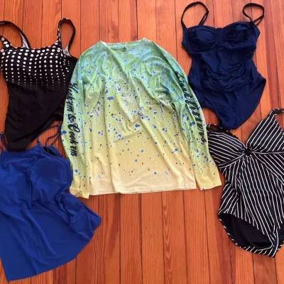 Womens Bathing Suits Including Tommy Hilfiger, La Blanca, Reebok, Magic Suit, And AARD ALLTUF