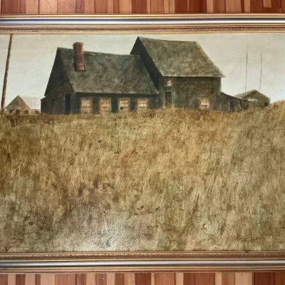 Harry Tippins Large Landscape Painting (32.5 x 46.5)