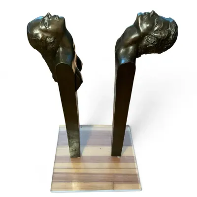 Victor Salmones “Images” Bronze Sculpture (29 Inch)