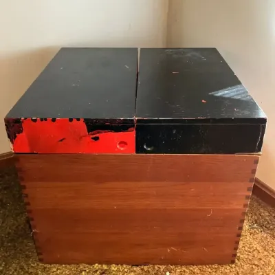 MCM Bar Cube Cabinet #1 (Missing Hinges)