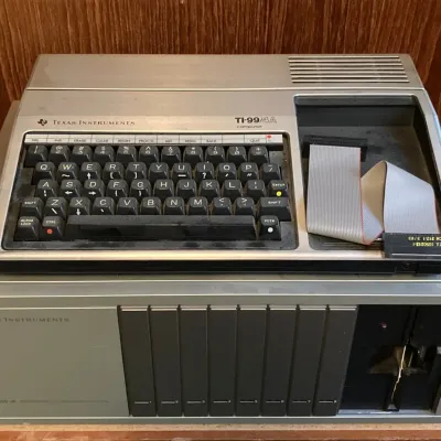 Texas Instruments TI-99/4A Home Computer with Texas Instruments Peripheral Expansion Box (No Cords)