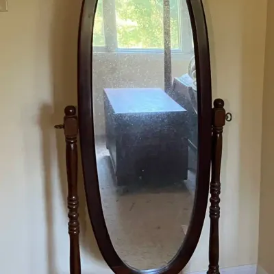 Freestanding Wood Frame Floor Mirror