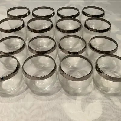 MCM "Roly-Poly" Glasses with Silver Trim