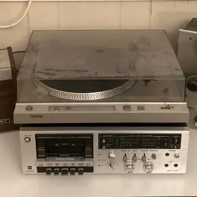 Sony Turntable, 8-Track Cartridge Player, Dual Cassette Deck, & Viking 86 Reel-to-Reel Tape Recorder