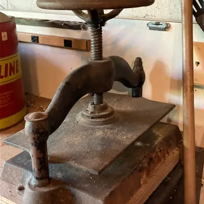 Antique Cast Iron Book Press