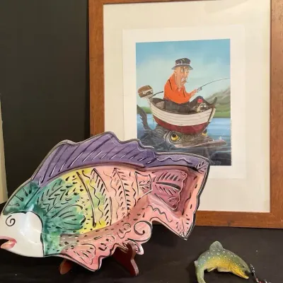 Goooooooone Fishing: Picture, Platter and Resin Trout