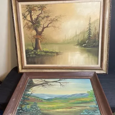 Landscape Oil Paintings. Unsigned