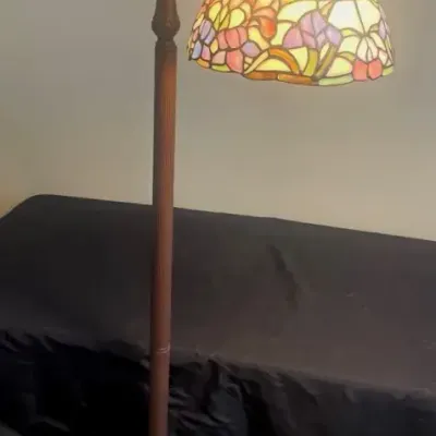 Tiffany Styled Stained Glass Floor Lamp