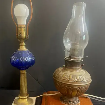 Antique Oil Conversion Lamps