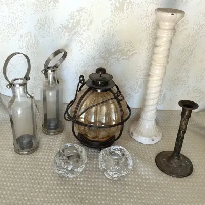 Assorted Candle Holders & Decorative Lanterns - 7