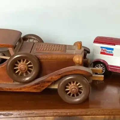 Vintage Wooden And Metal Vehicles