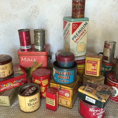 Vintage Advertising Tins & Metal Containers