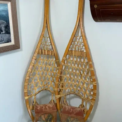 Vintage Wooden Snowshoes 